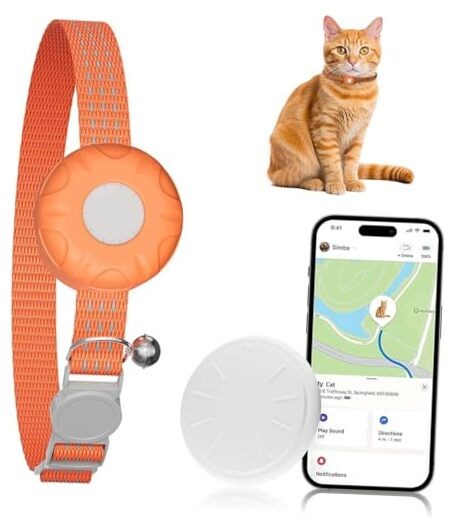 GPS Tracker for Cats () Orange