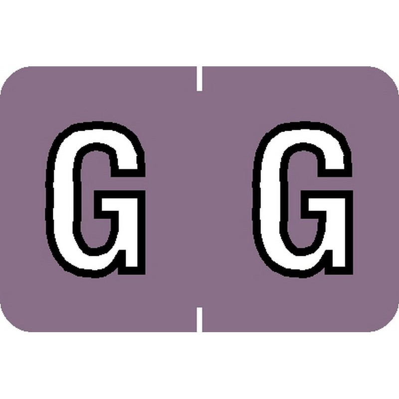 Barkley ABKM Compatible "G" Labels, Laminated Stock, 1" X 1-1/2" Individual