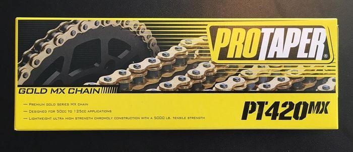 New! ProTaper 420 Gold Chain Pit Bike KLX110 CRF110 CRF50 TTR110 134 Links