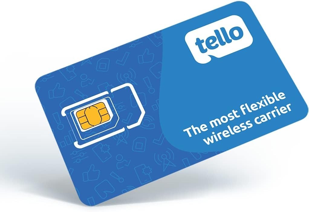 Tello Mobile - US Prepaid SIM Card (3 in 1) | Bring Your Own Phone Kit