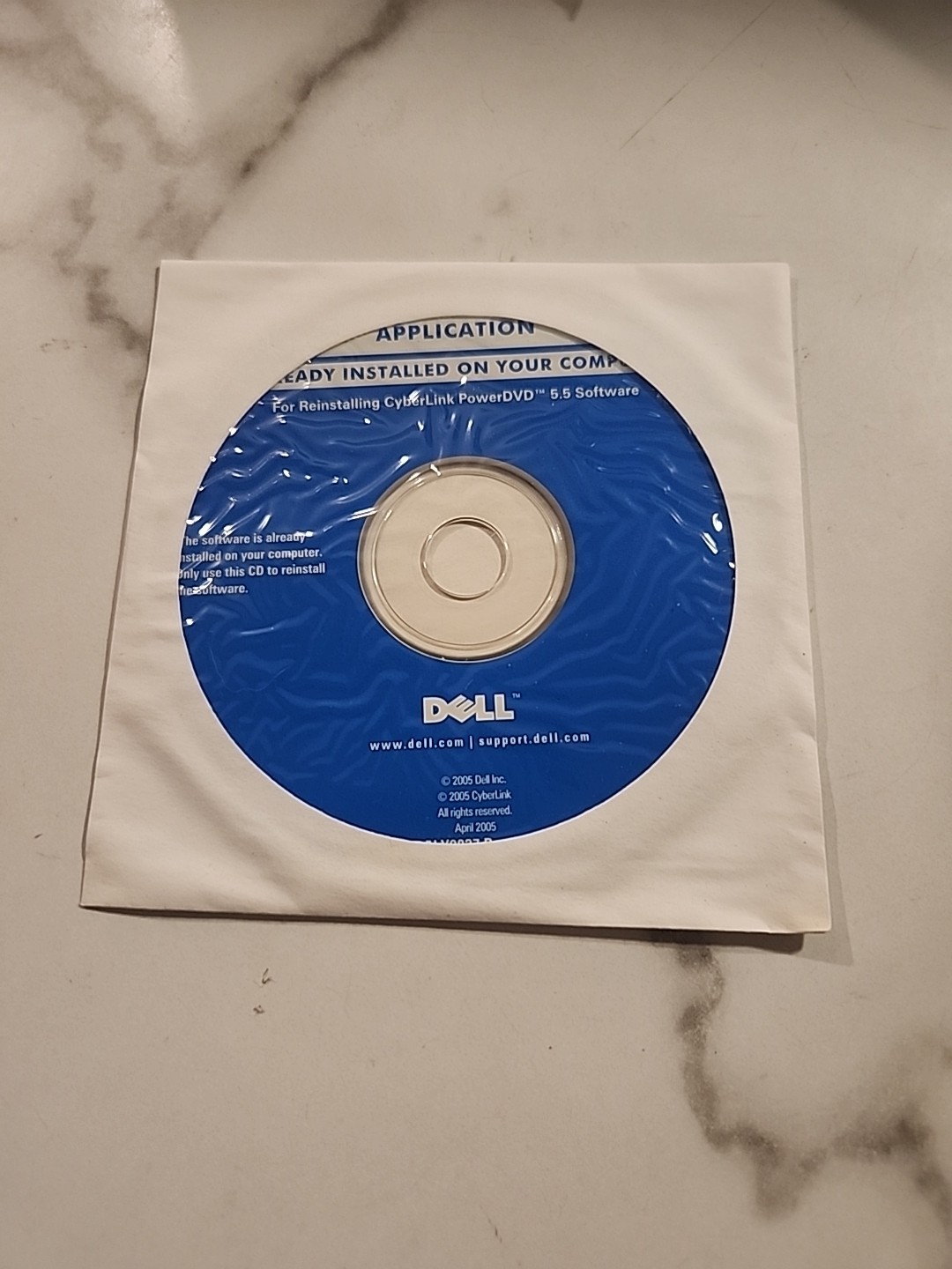 Dell Application Reinstalling Cyberlink PowerDVD 5.5 Software BRAND NEW CD