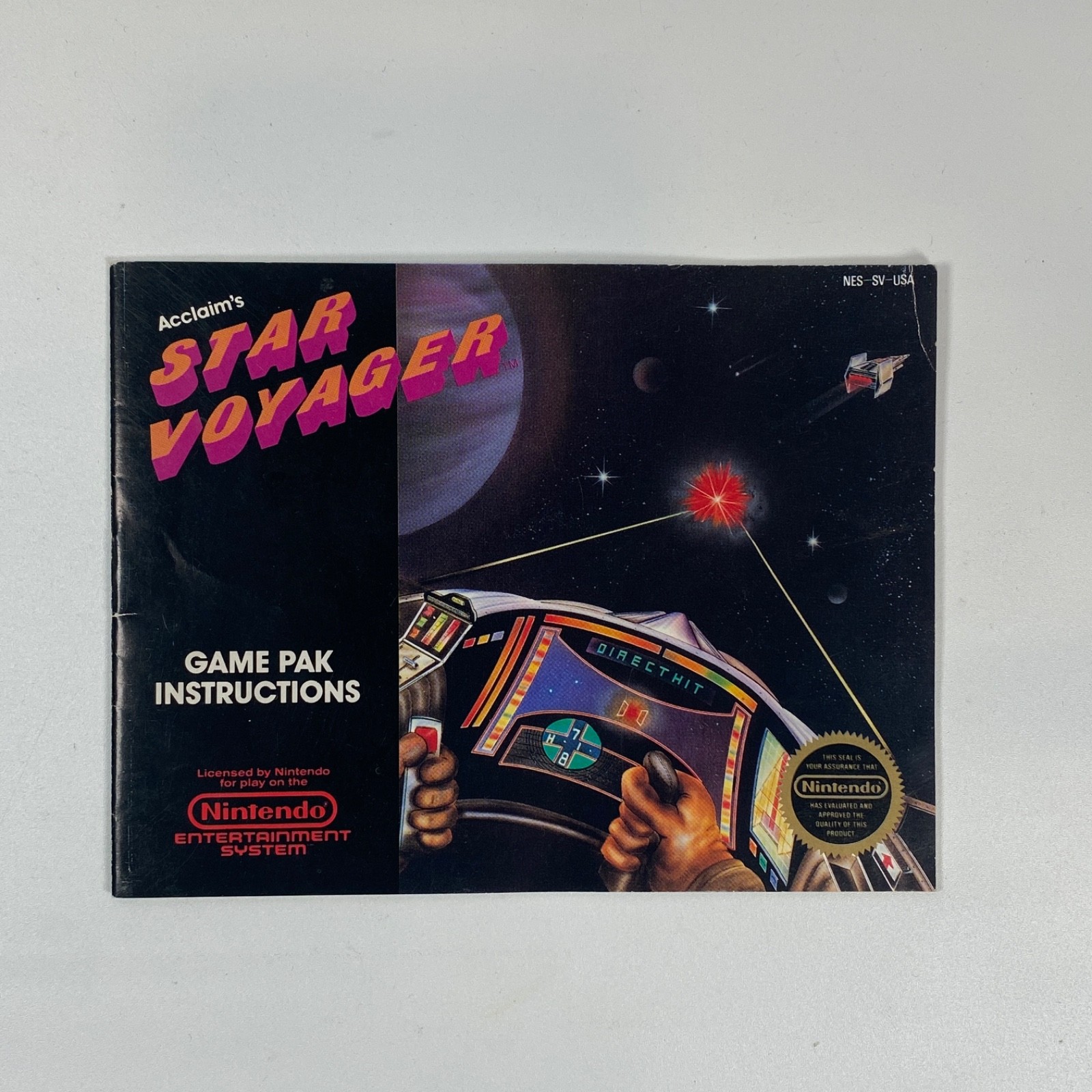 Star Voyager Authentic Original NES Nintendo Manual Only