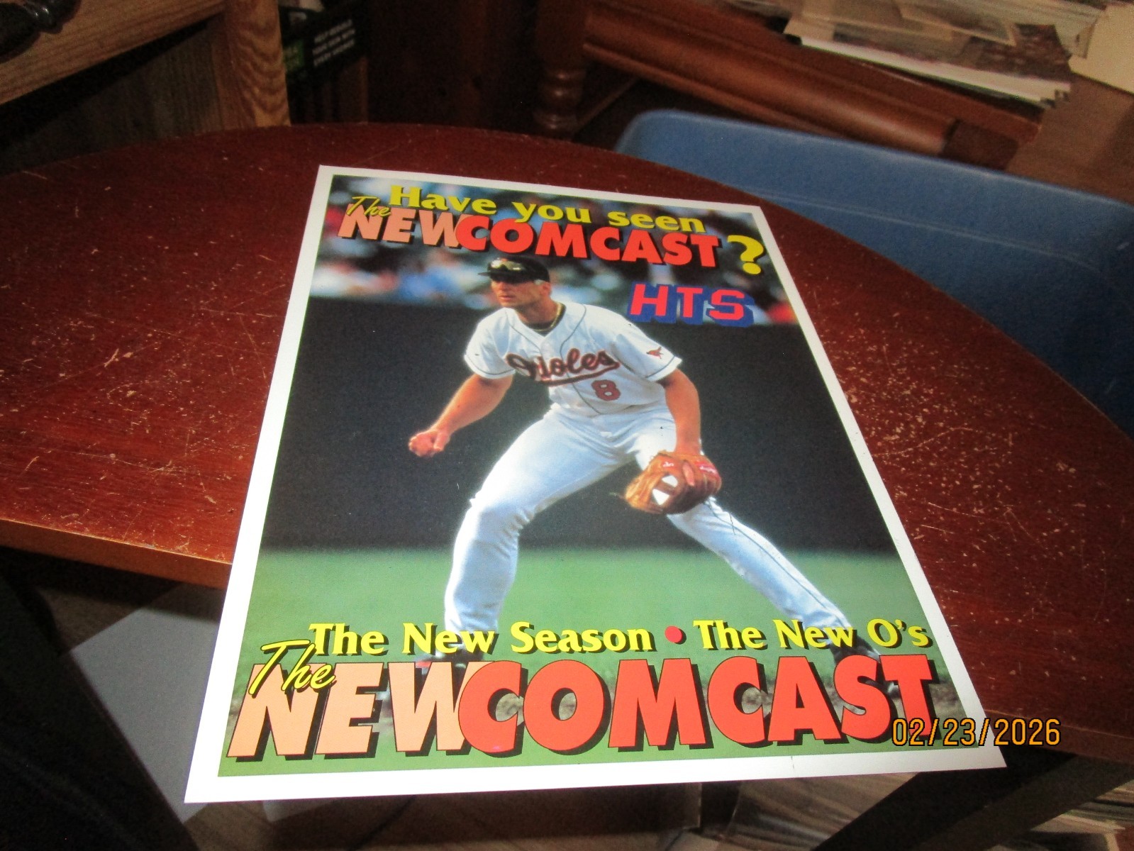 1996 Cal Ripken Baltimore Orioles Rare Huge Comcast HTS Baseball Postcard