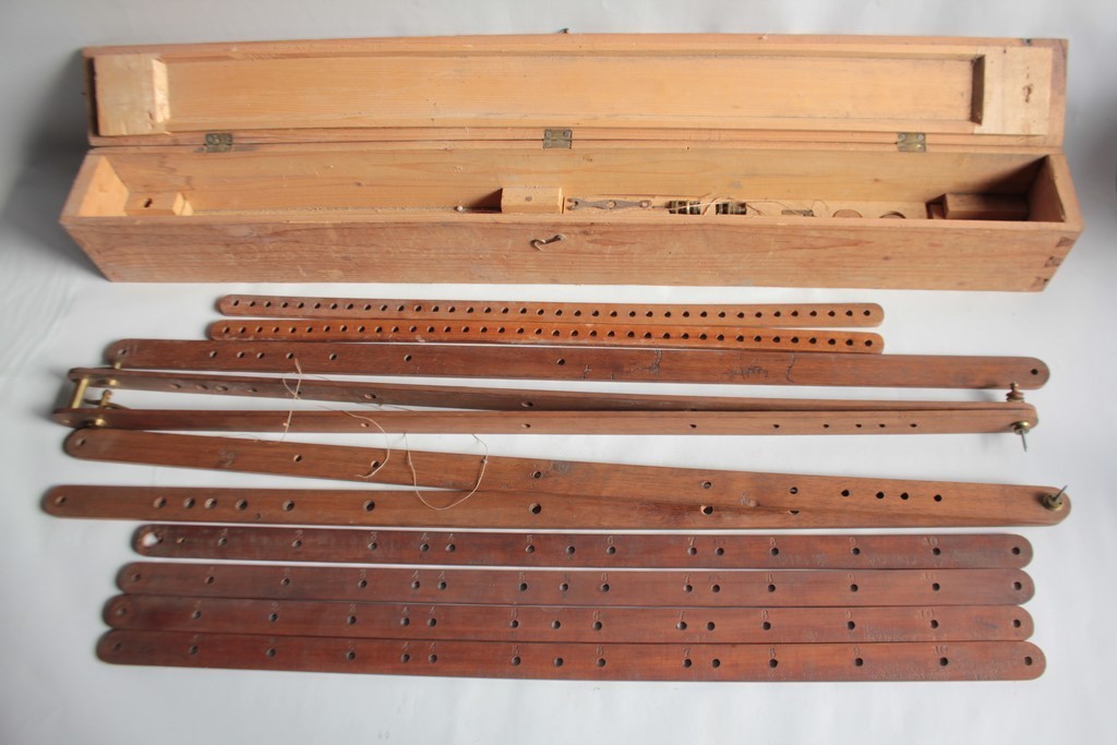 Antique Wooden Pantograph Drawing Instrument (36059)