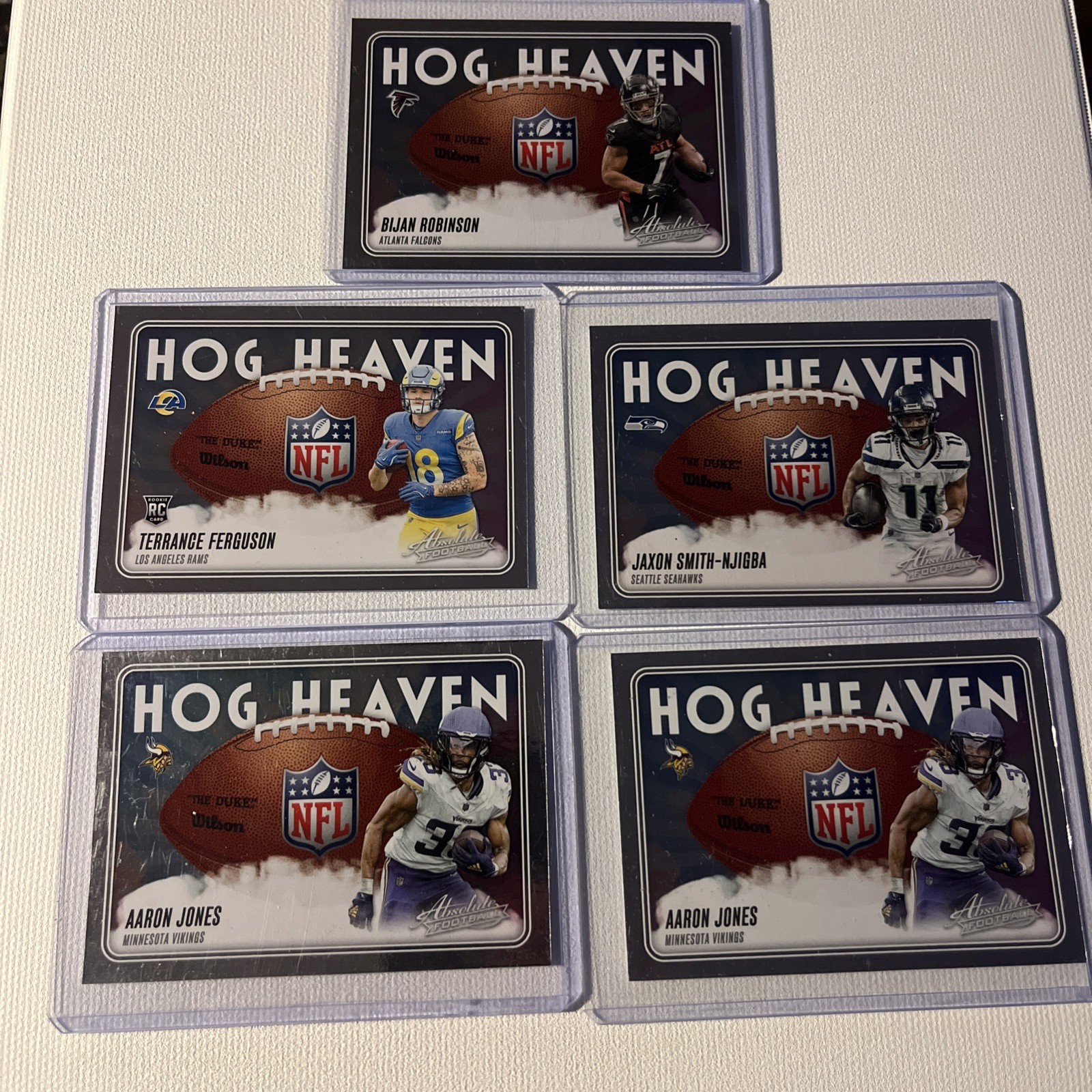 2025 Absolute Football HOG HEAVEN inserts lot (5)