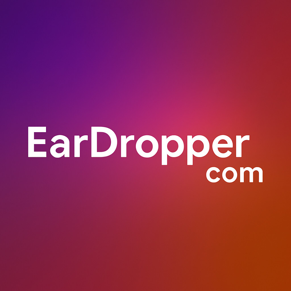 EarDropper.com - Premium 2-Word .COM Domain Name Audio Podcast Music Sound