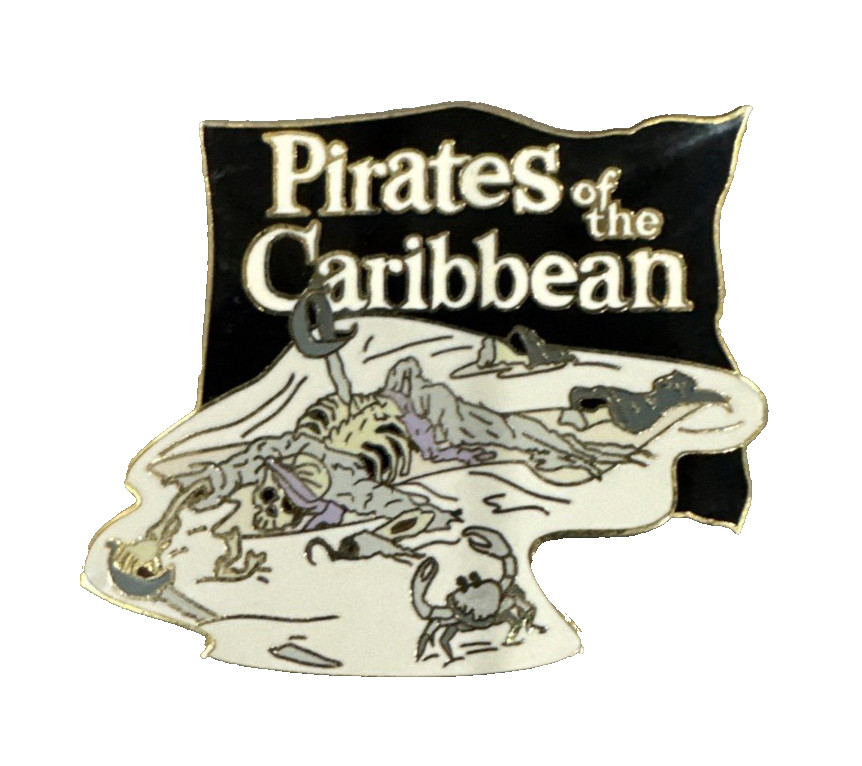 Disney Cast DLR LE 2000 Pin Pirates of the Caribbean Beach Skeleton Sword RARE