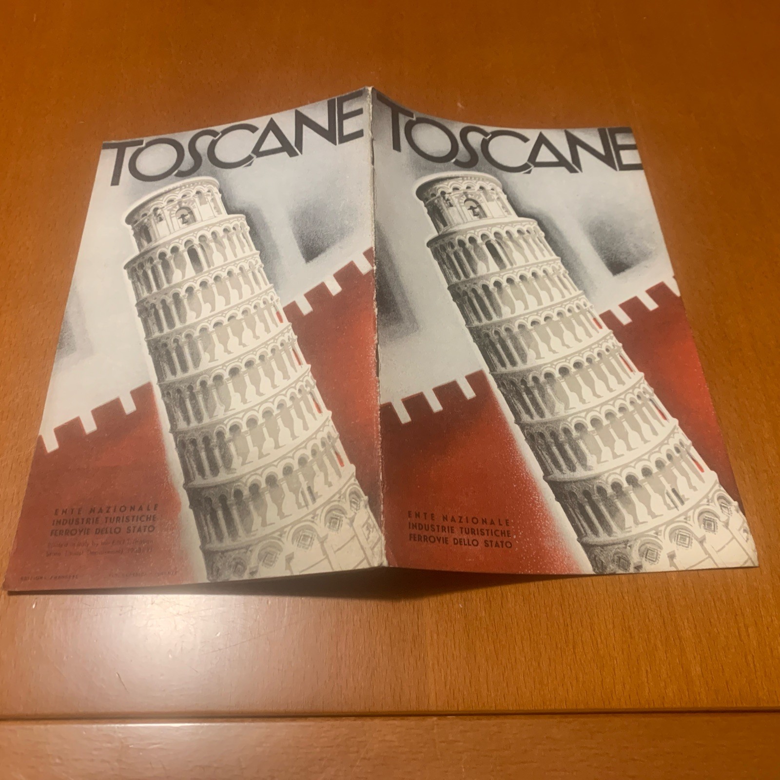 ENIT TOSCANA rare Ediz. TOURIST GUIDE BROCHURE 1930s