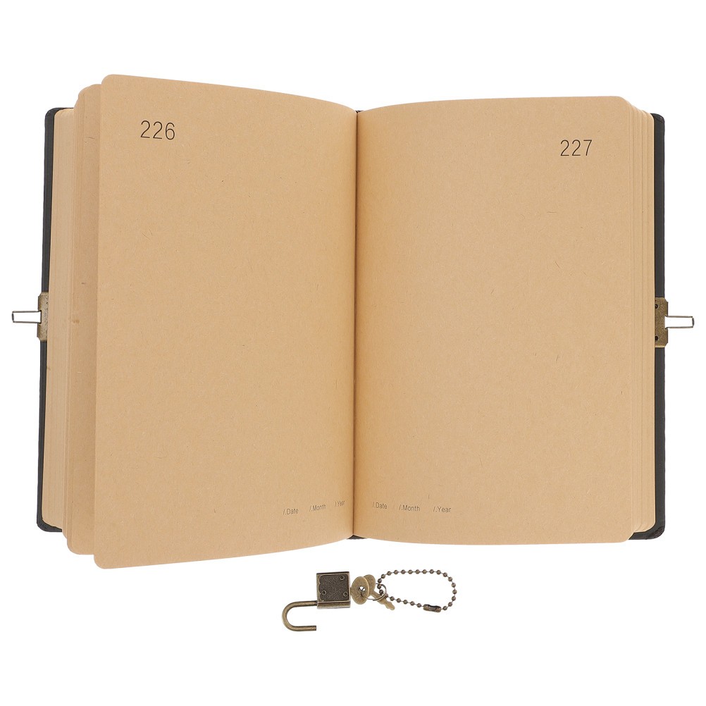 Diary Journal Notebook With Lock Personal Organizer For Home Office