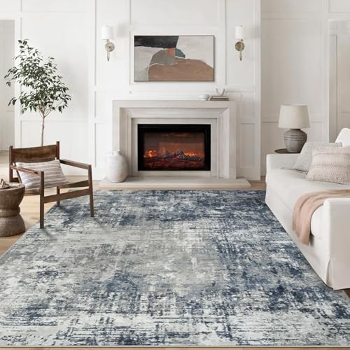 8x10 Area Rugs for Living Room Rug Washable: Modern Large Rug for Dining Room 