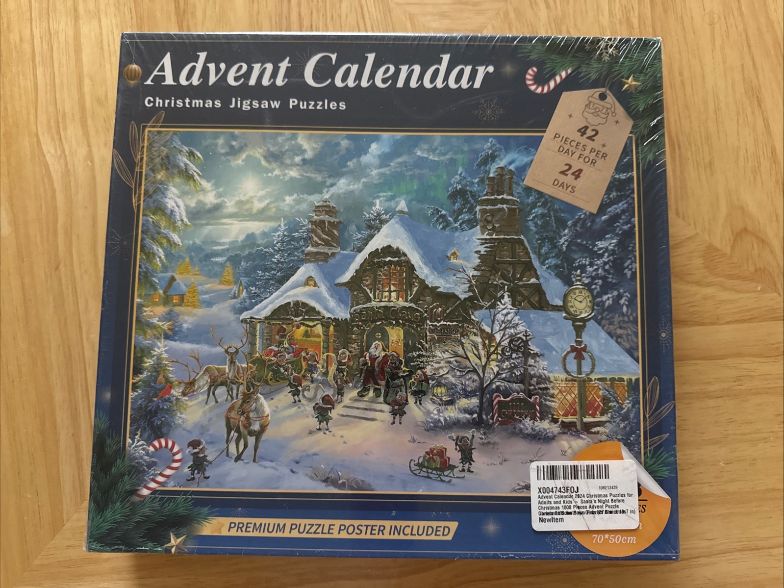 Advent Calendar Jigsaw Puzzle 1008 Pieces Santa Christmas Sealed