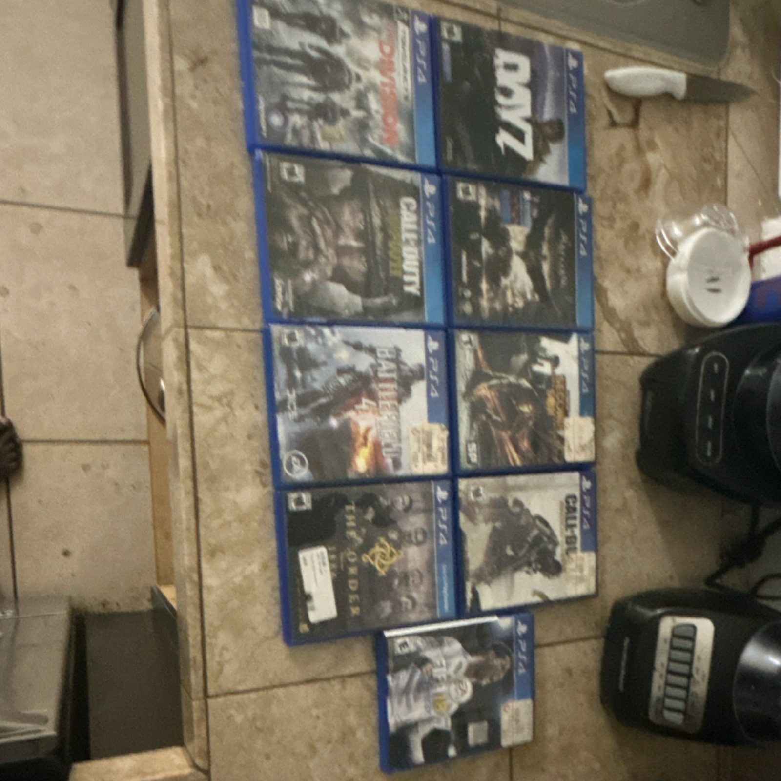 Sony PS4 Game Lot - Call of Duty, Battlefield, Elder Scrolls - Action Shooter