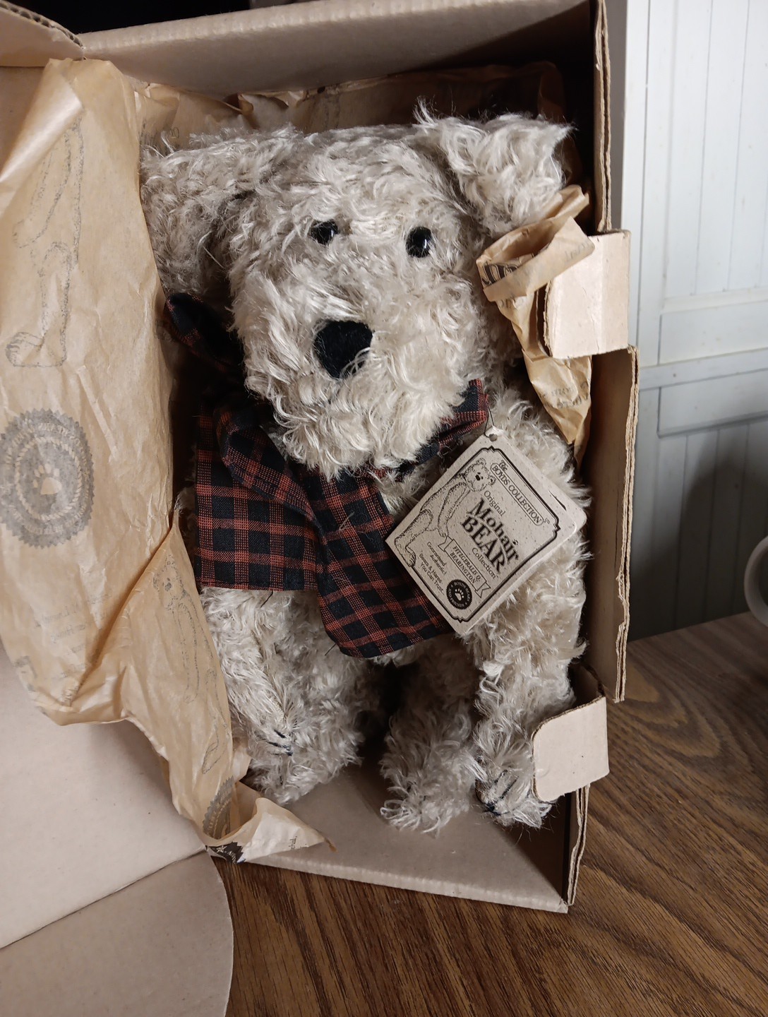 Boyds Collection Mohair Bear Fitzgerald Q Bearington Limited 13" Box & Tags 