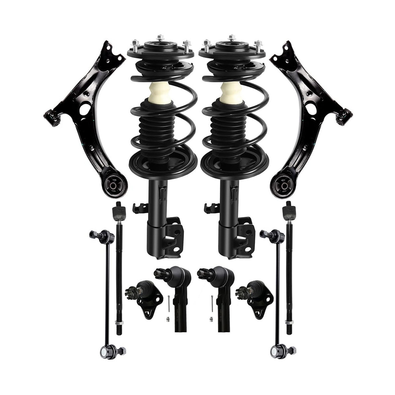 Suspension Kit For 2009-2013 Toyota Corolla Matrix, Front Struts, 12 PCS