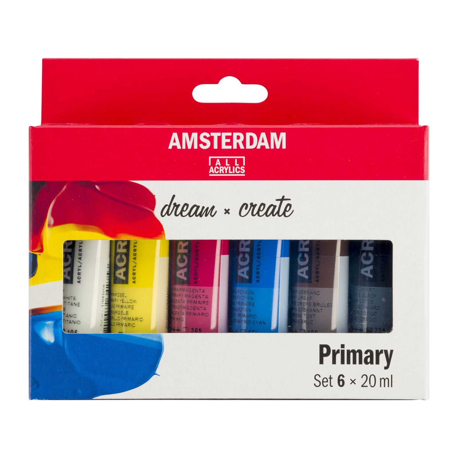 Standard Series Acrylic Paint Set | Color Theory Mixing Set (6 x 20 ml Tubes)...