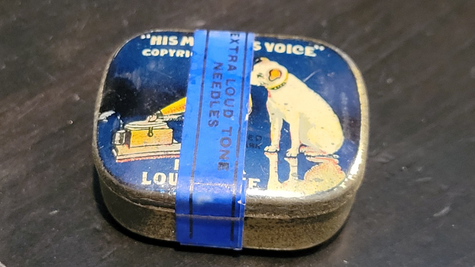 HMV His Masters Voice Gramophone phonograph needle Tin Blue Xd Full Sealed 