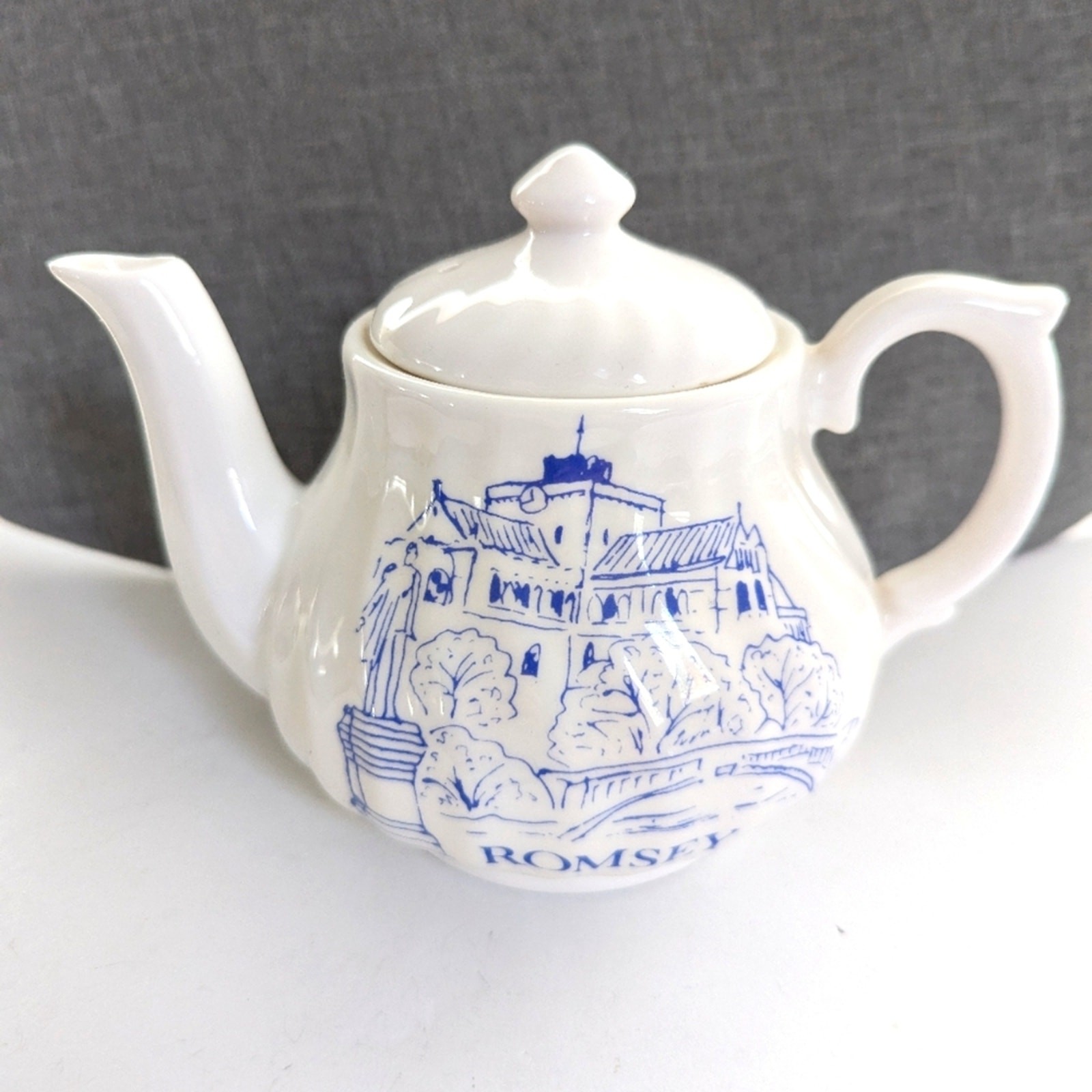 Vintage Forest China Company Fine Bone China Romsey City English Tea Pot