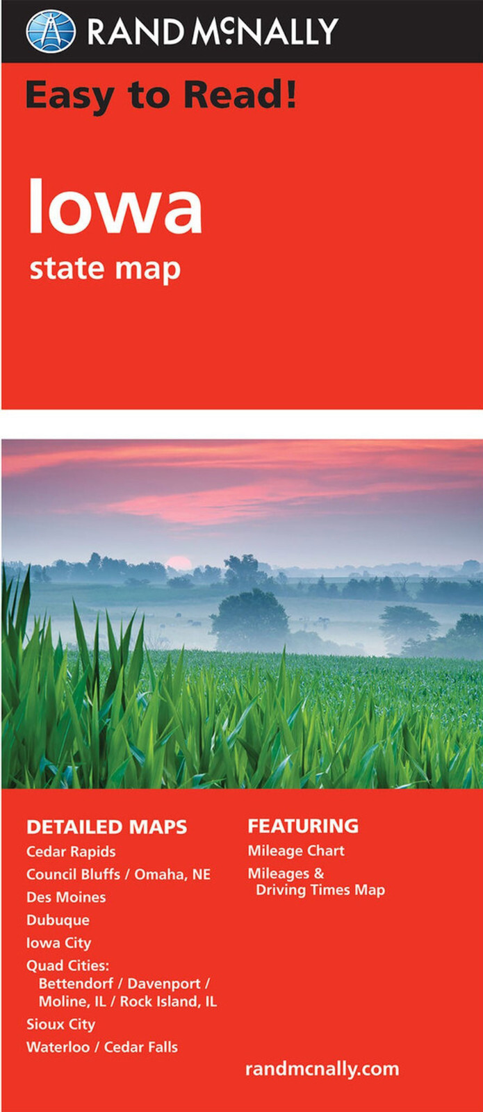 Rand McNally State Map: Iowa from 2021