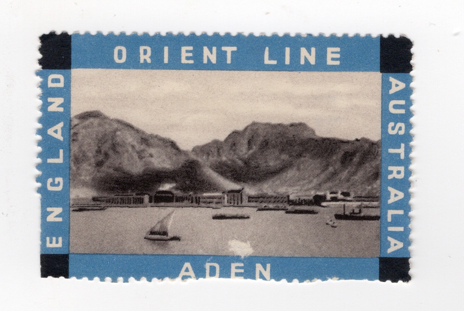 Cinderella Stamp ‘Orient Line’ 1940s. Aden