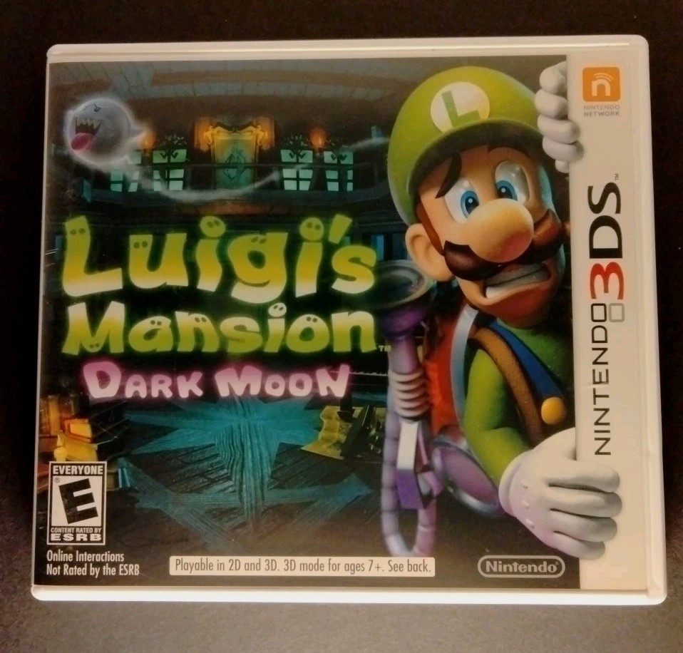 Luigi's Mansion Dark Moon Nintendo 3ds Authentic Case Box Artwork ONLY