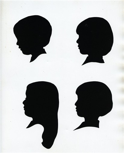 4 Different Children's Silhouettes