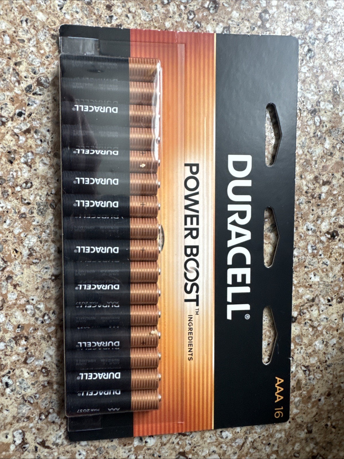 16 Pack Duracell POWER BOOST Coppertop AAA Alkaline Batteries