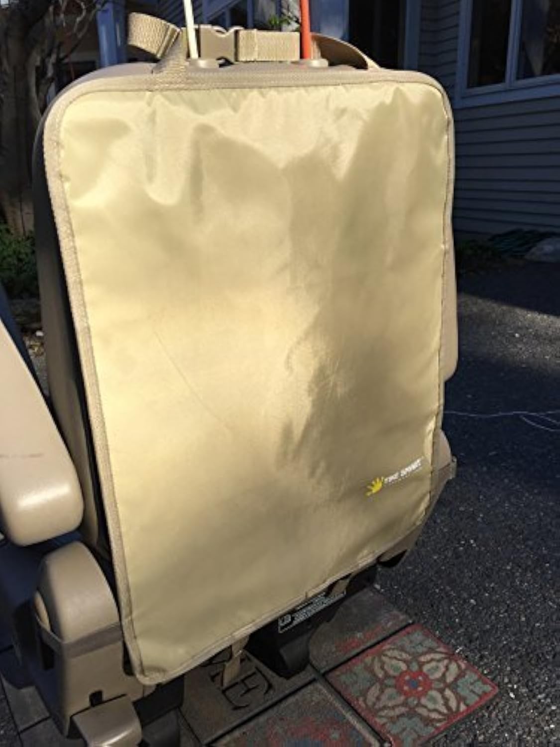 TIKE SMART Premium Kick Mats - Luxury Seat Back Large (Pack of 2), Rattan 