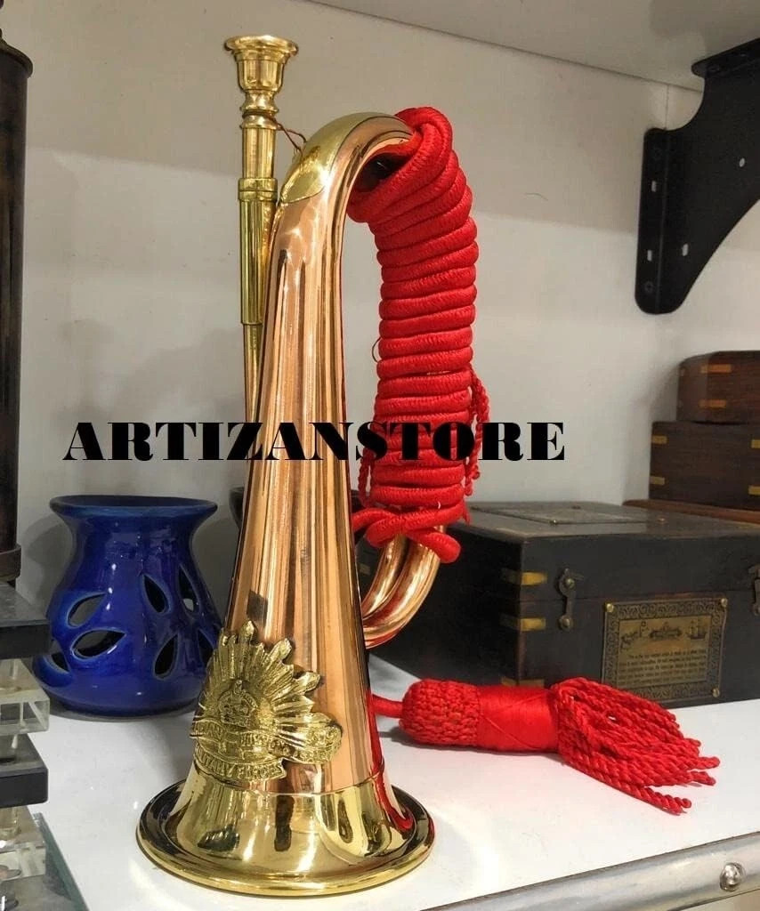 Military Chinese Army Brass & Copper Blowing Bugle Instrument