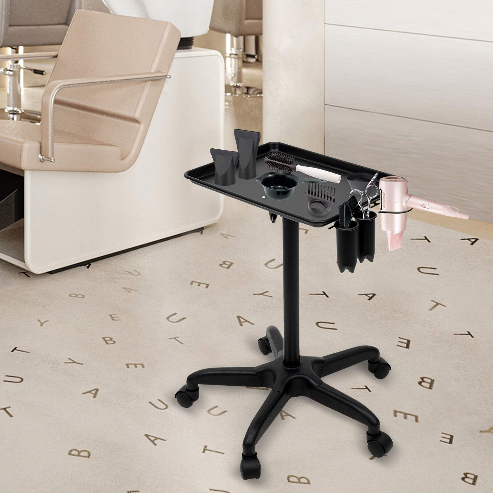 Hairdressing Cart Salon Trolley Beauty Barber Hair Color Permanent Tray Tool NEW