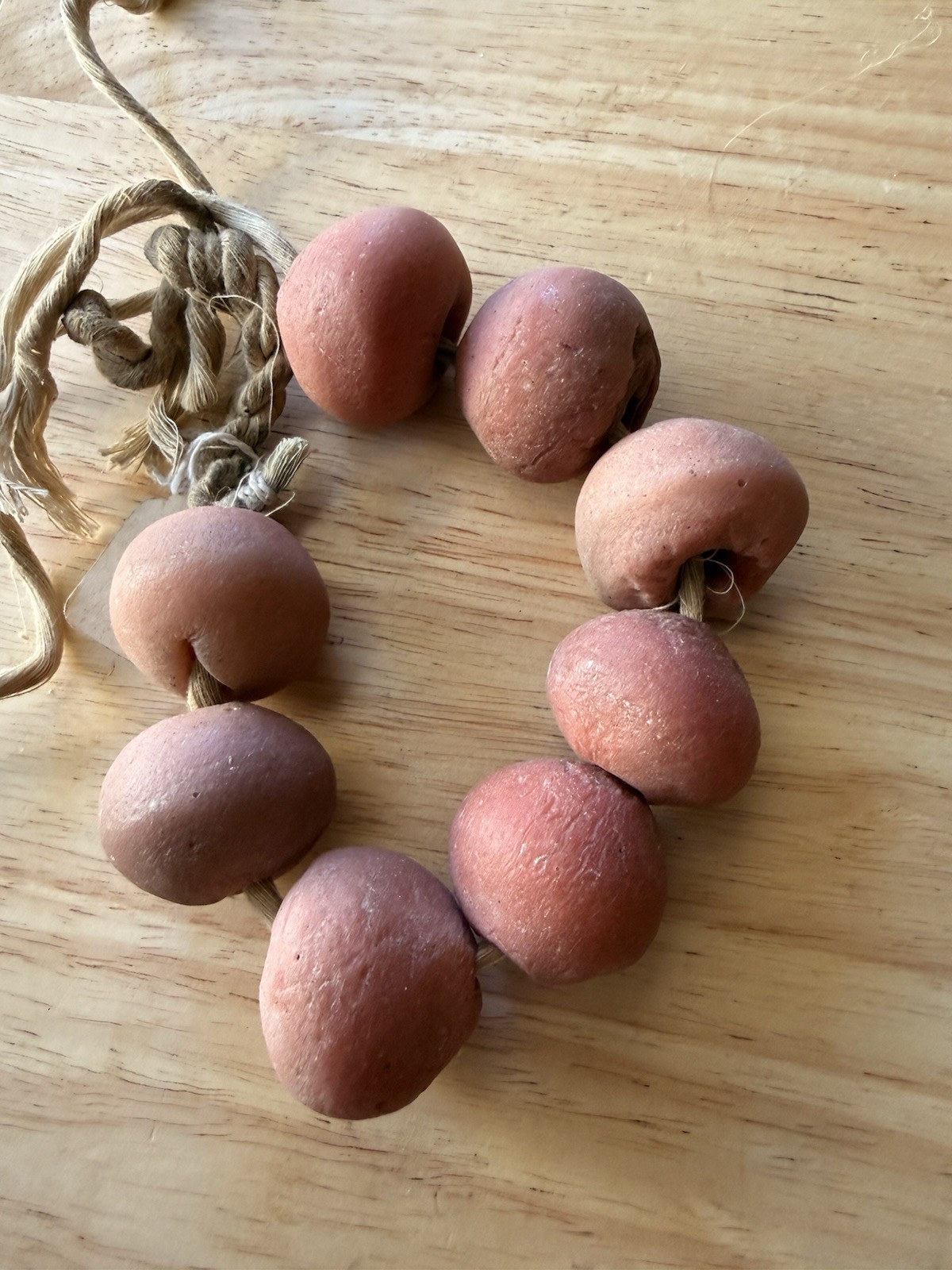 Antique Terracotta Red Bead Strand