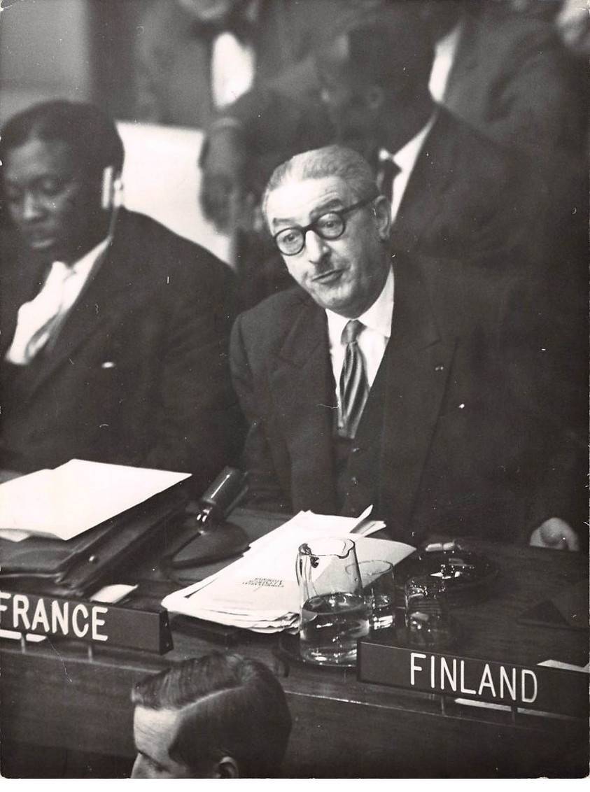 Press Photo. MLE10331. Approximately 25x18 Cm. Jules Moch. ONU