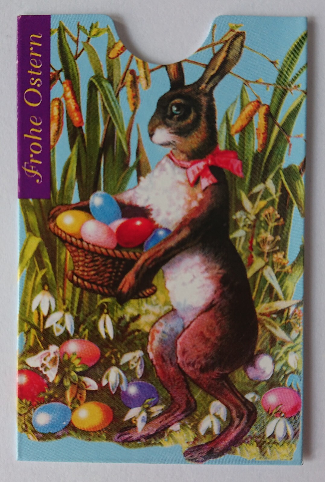 Card Holder Box Phone Card Bankkarte Ec Card Merry Easter Rabbit Eggs
