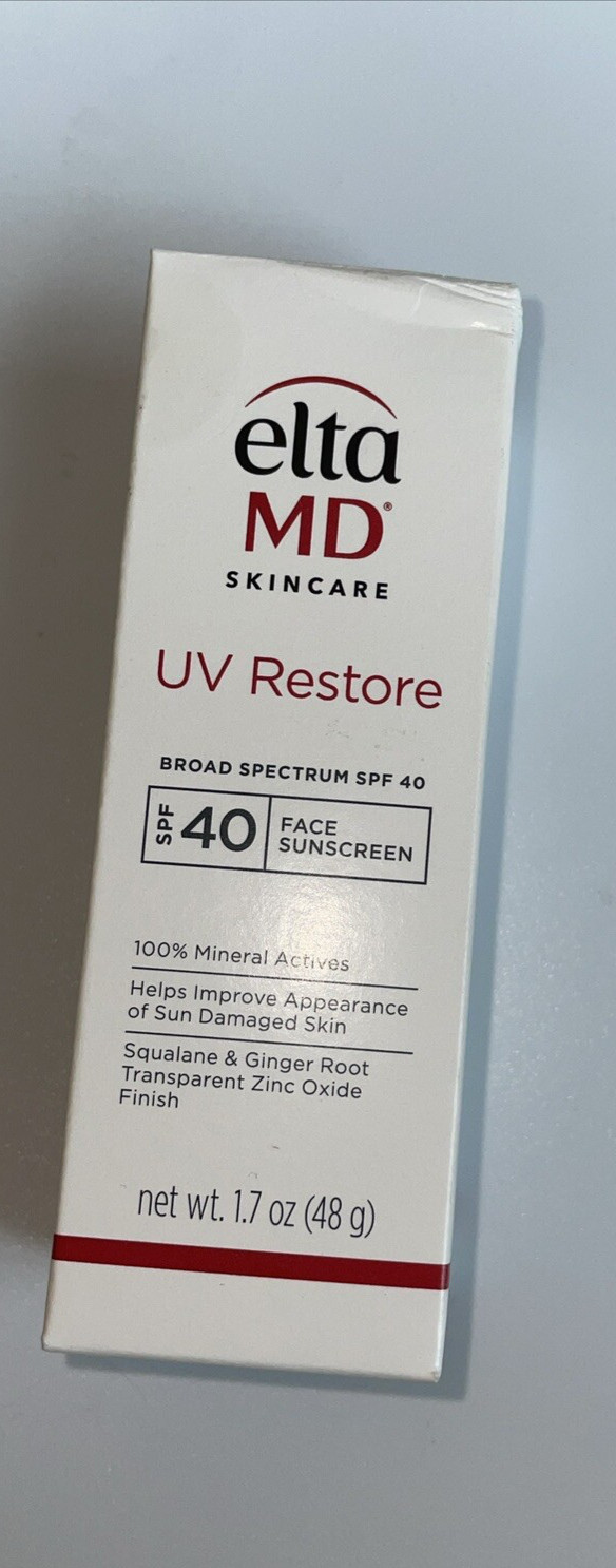EltaMD UV Daily SPF 40 Sunscreen Untinted 1.7 oz Face Moisturizer Zinc Oxide NEW
