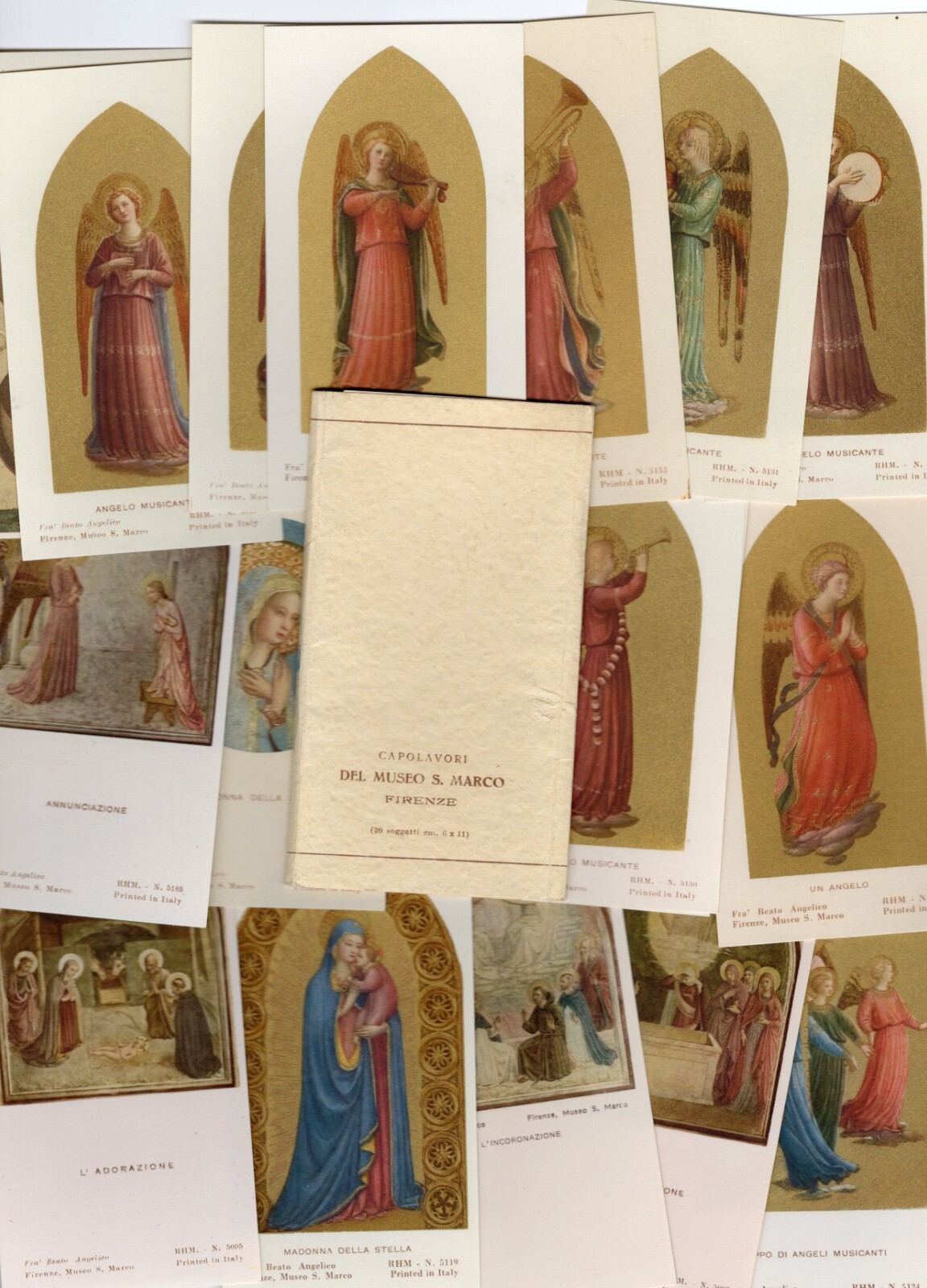 Mini cards Masterpieces From the S. Marco Museum Florence 1954