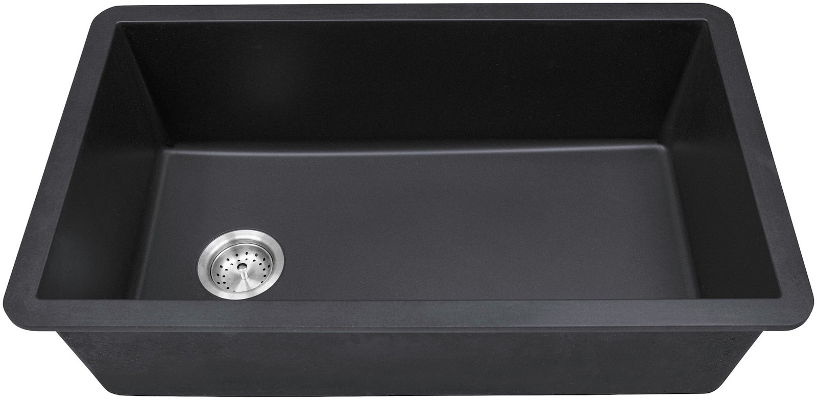 Ackland AKKQS-3119-SB 31-3/4" Undermount Single Basin Quartz - Black