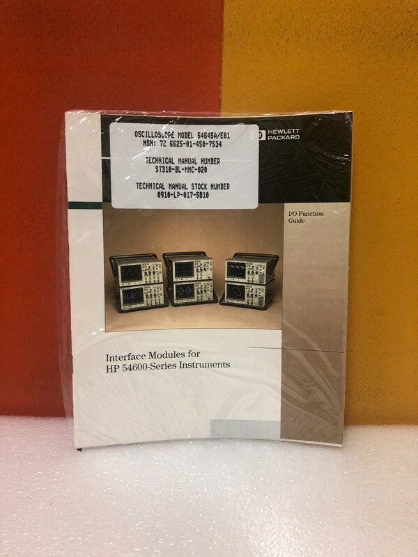 HP 54652-97002 Interface Modules For 54600-Series Instruments I/O Function Guide