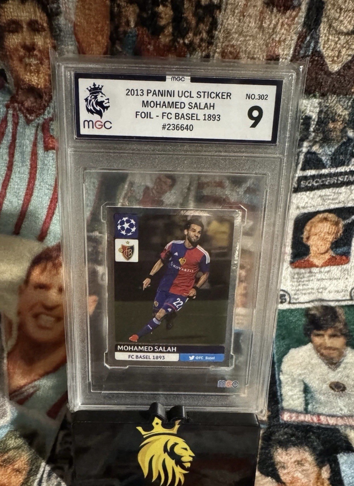 Panini Mohamed Salah FC Basel Foil Rookie Sticker RC UCL 2013/14 MGC 9 Not PSA