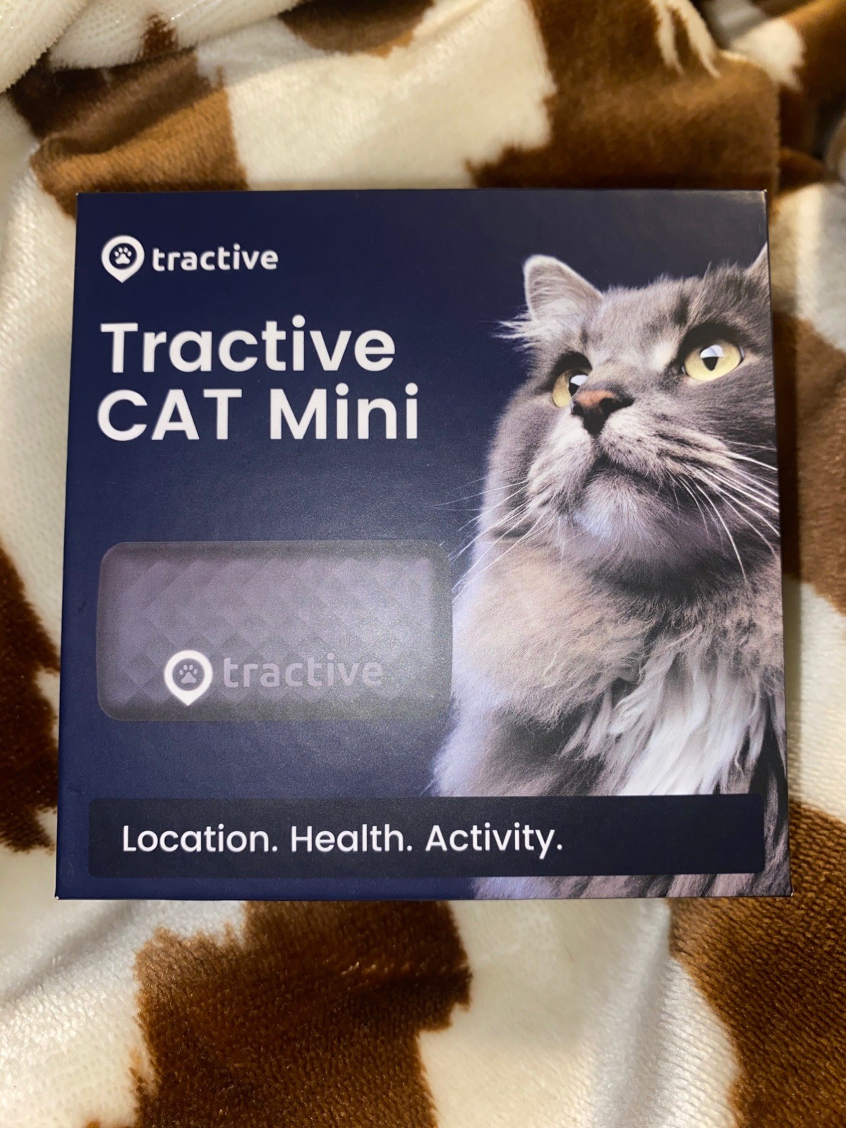 Tractive Mini GPS Cat Tracker (6.5 lbs+)  Waterproof Midnight Blue NEW OPEN BOX 