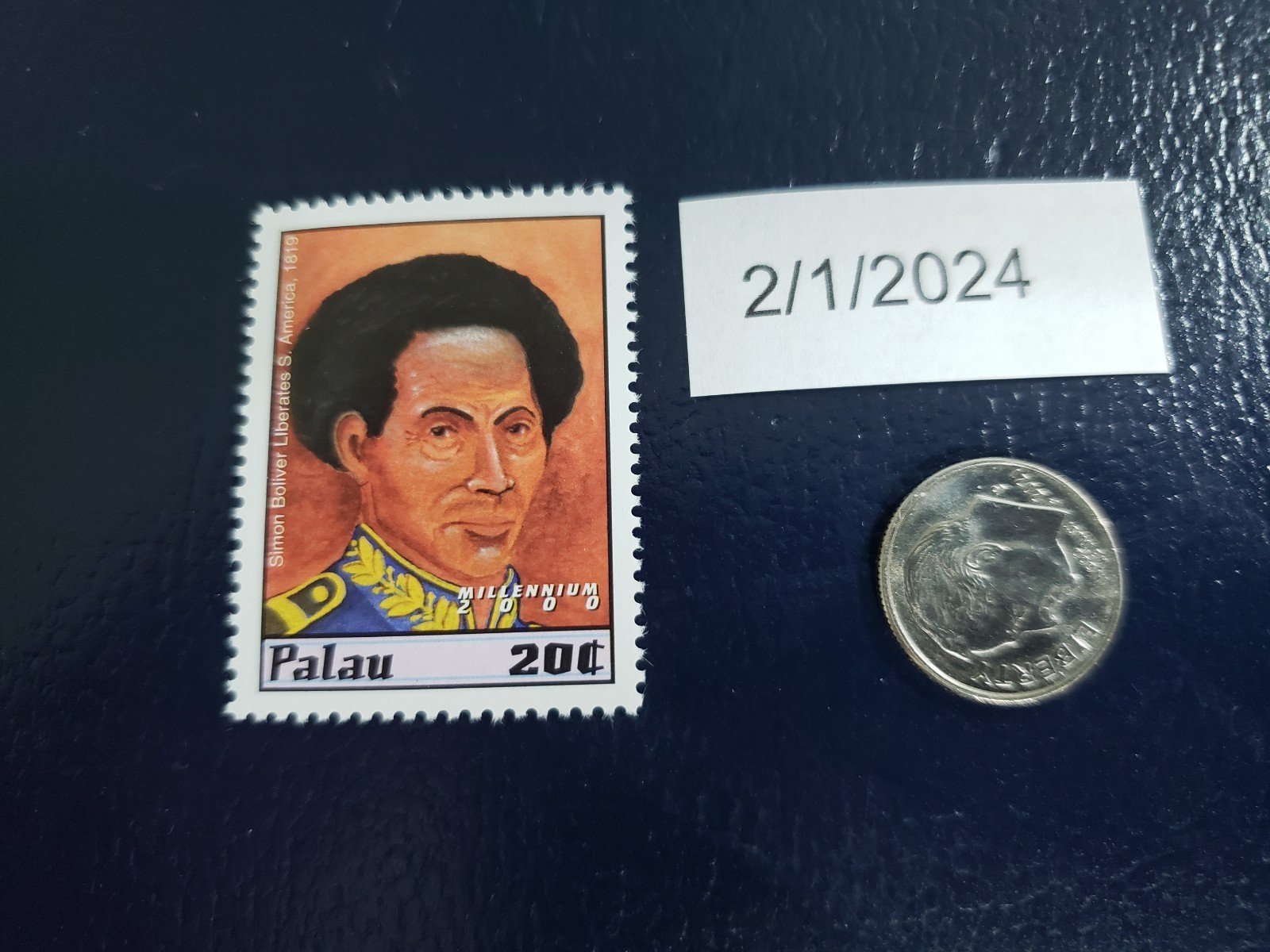 Simon Bolivar Military officer and former President of Peru - 2000 Palau Stamp