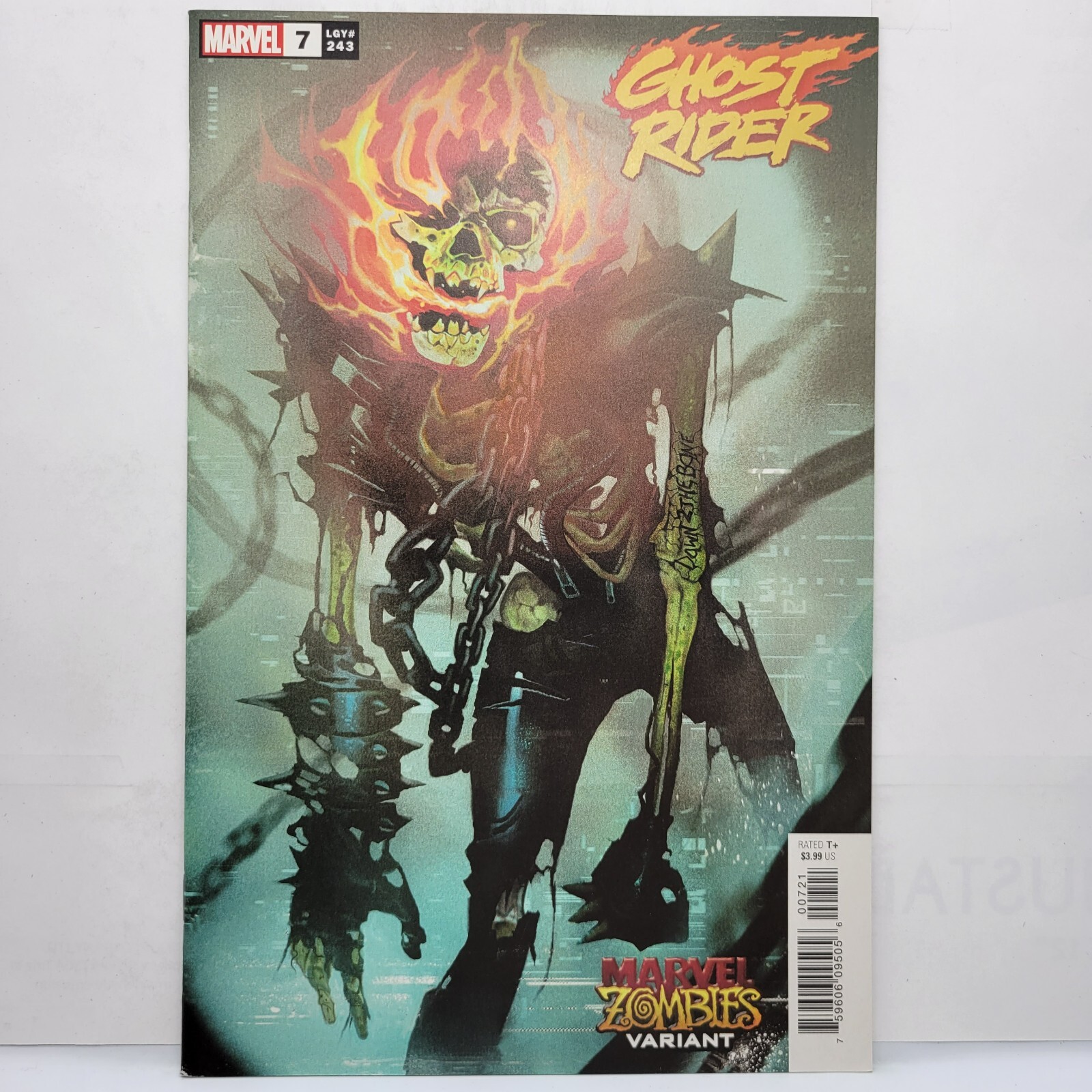 Ghost Rider #7 Cover B Variant Mike Del Mundo Marvel Zombies Cover 2020 Comic
