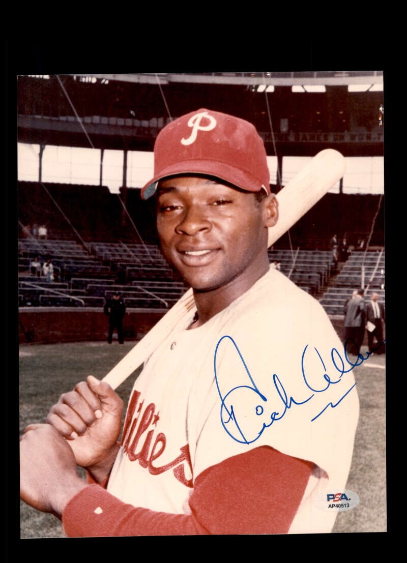 Dick Richie Allen PSA DNA Signed 8x10 Photo Autographed Phillies
