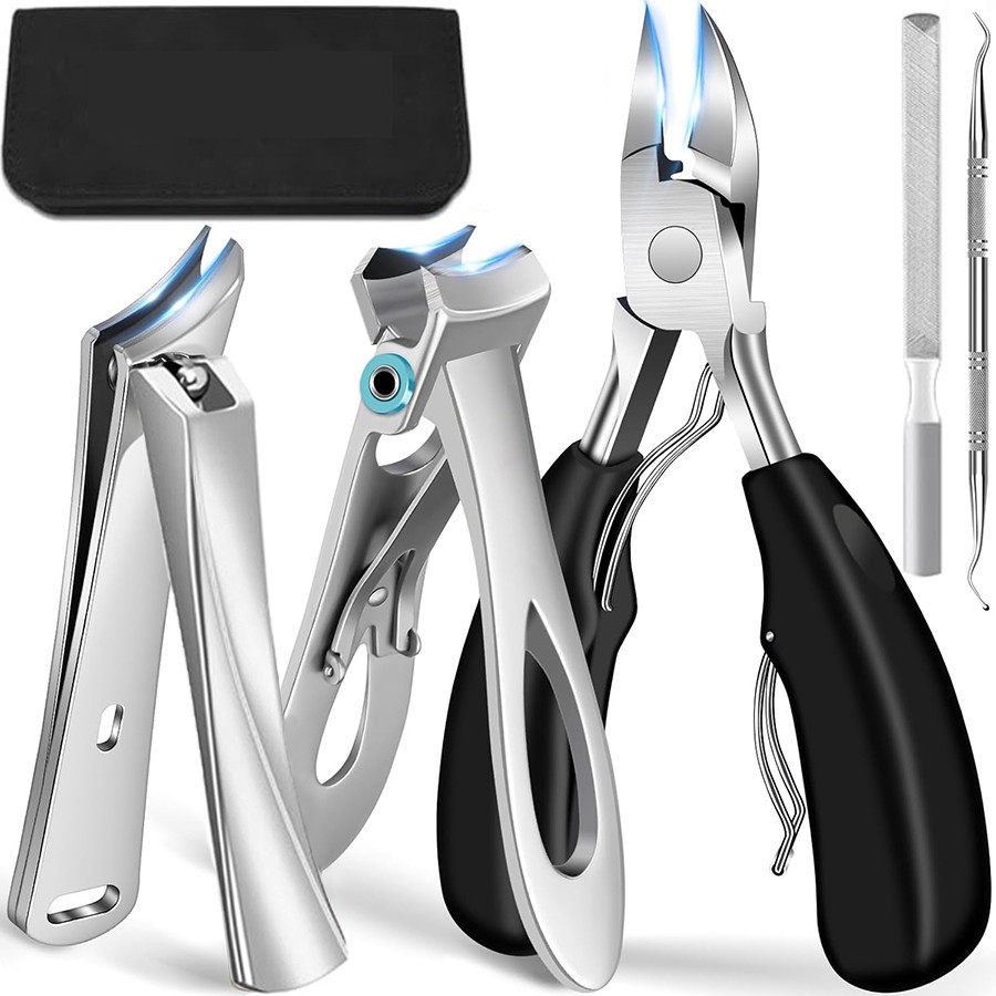 Heavy-Duty Toenail Clipper Set for Ingrown & Thick Toenails,for Men & Women NEW