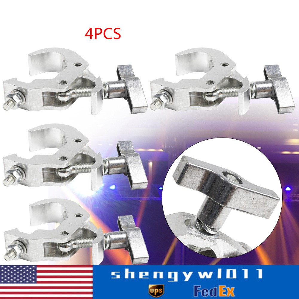 4Pcs Global Truss Clamps Lighting O Clamp Set Quick Lock Heavy Duty Truss Clamps