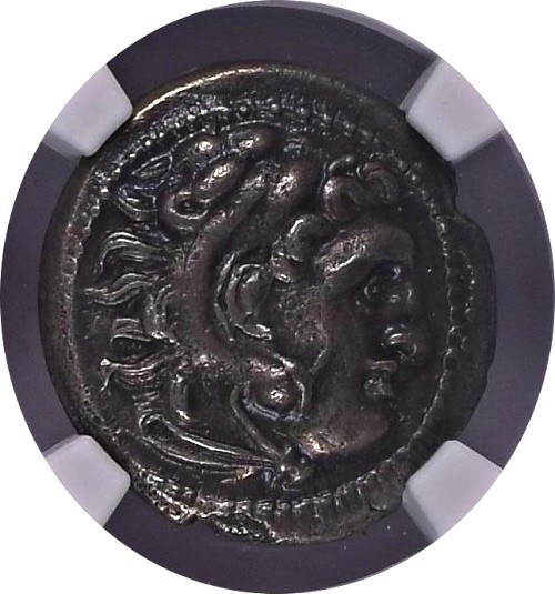 THRACE. Lysimachos AR Drachm NGC Ch VF VERY AFFORDABLE 299-296 BC. Lampsakos A++