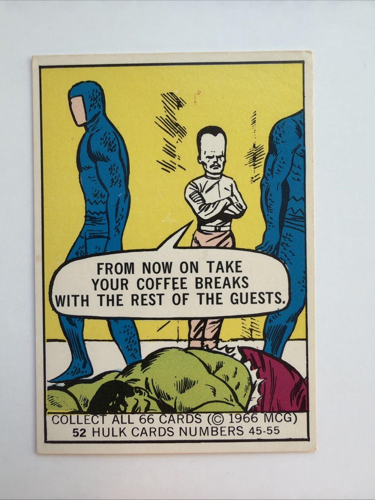 1966 Donruss Marvel Captain America Trading Card #52 Vintage Rookie Card