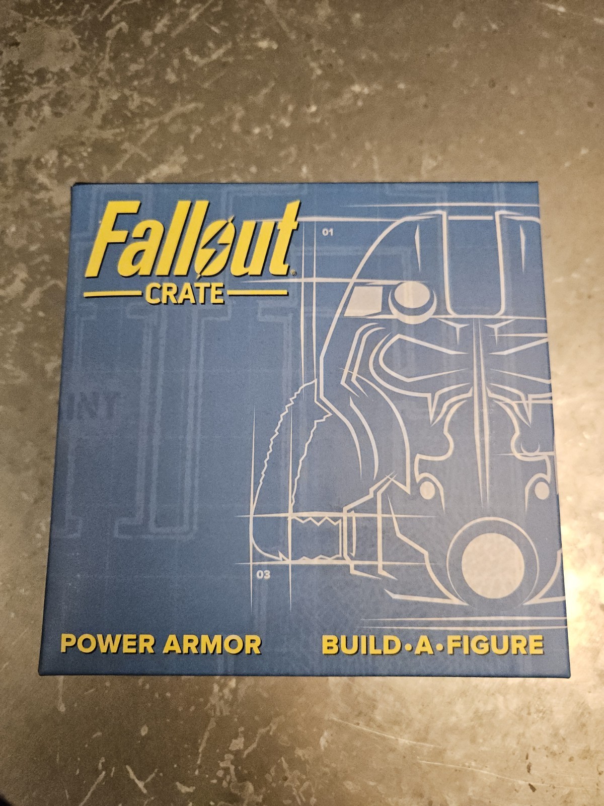 Fallout Crate - Build A Figure - Power Armor - Box 1 of 6 -Nib - Base and Helmet