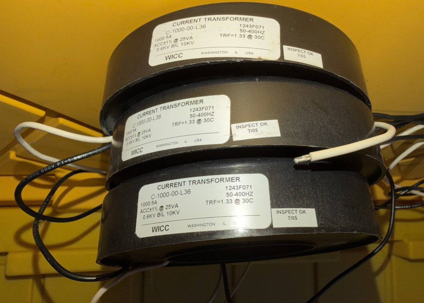 WICC C-1000-00-L36 Current Transformer CT 1000:5A Unused - No Box