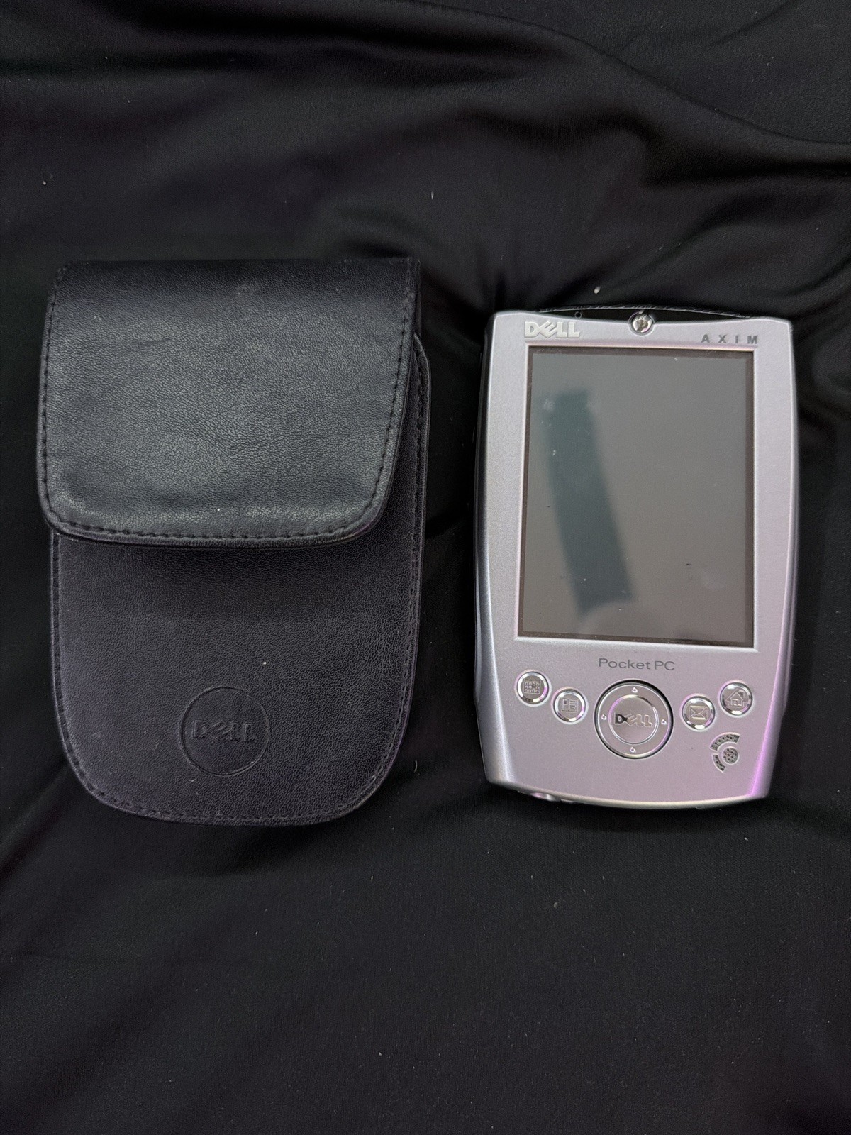 Dell Axim Pocket PC PDA – Powers On – With Case – Vintage Handheld