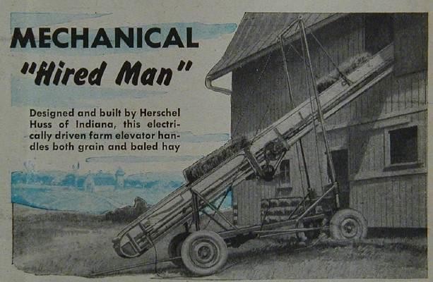 Hay Bale & Grain Elevator Conveyor 1947 How-To Build PLANS