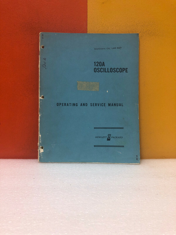 HP 120A Oscilloscope Operating & Service Manual